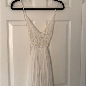 White floor length maxi